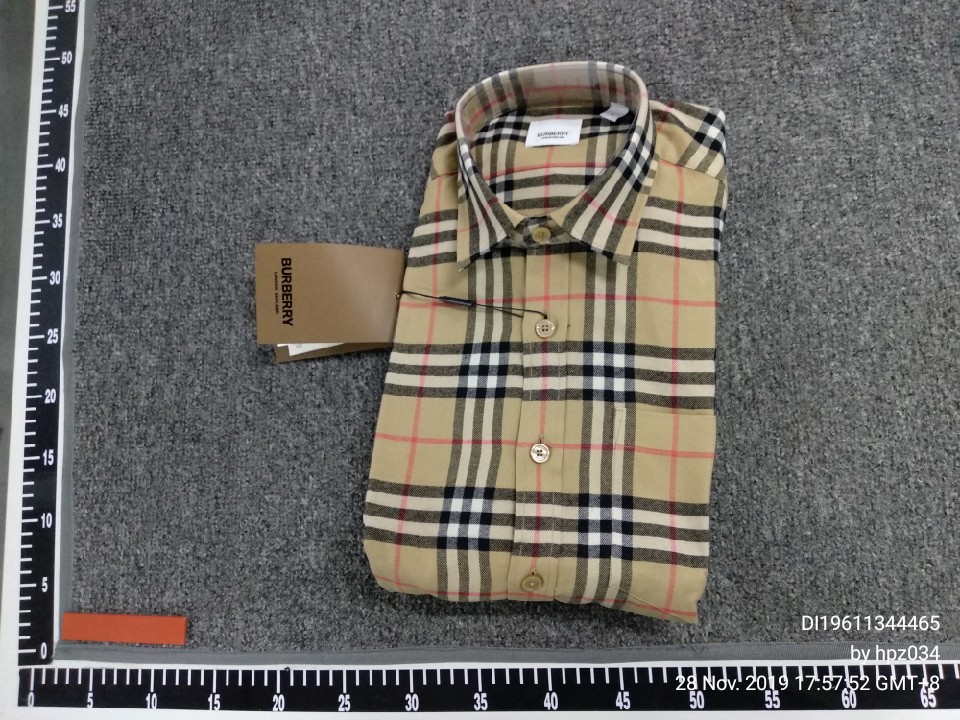 burberry shirt size chart