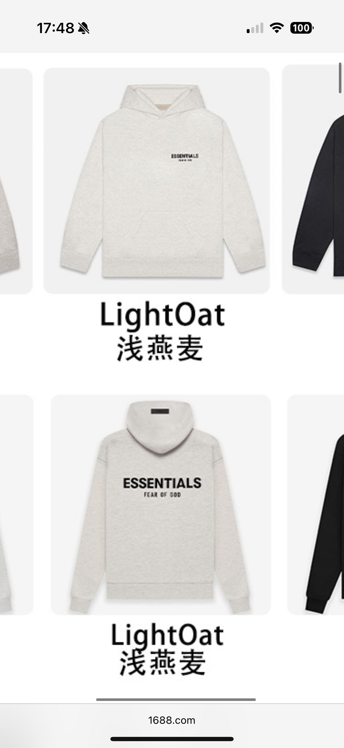 thumbnail for essentials 22ss hoodie