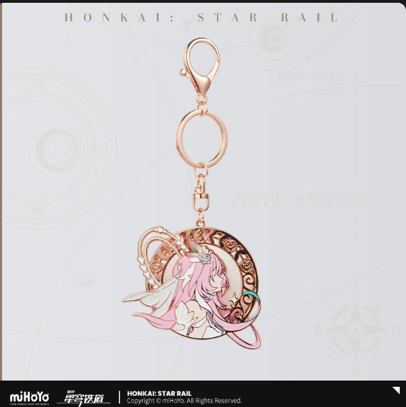 thumbnail for 【米哈游/崩坏：星穹铁道】昔涟主题印象系列流沙金属挂件 miHoYo Cyrene Bag Charm
