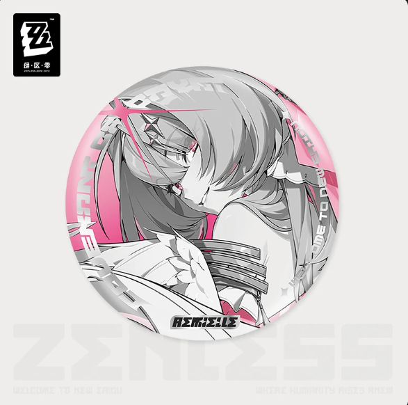 thumbnail for 【绝区零官方】影画系列 反光徽章 达识结社 Remielle Zenless Pin