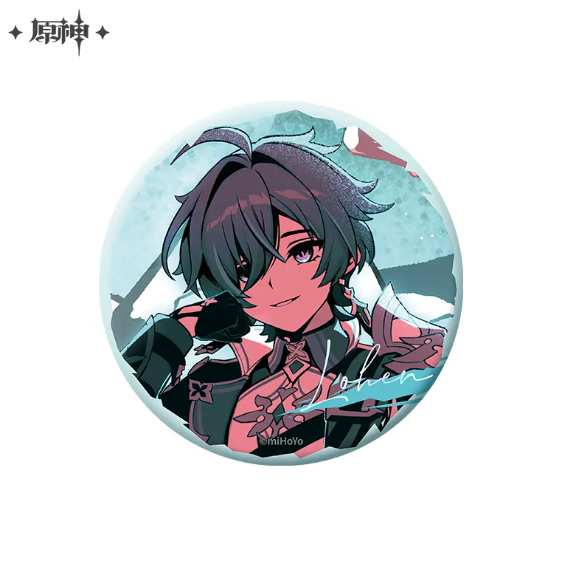 thumbnail for Genshin Impact Lohen “Arrowhead Unbound” Series Tinplate Badge – Version B
